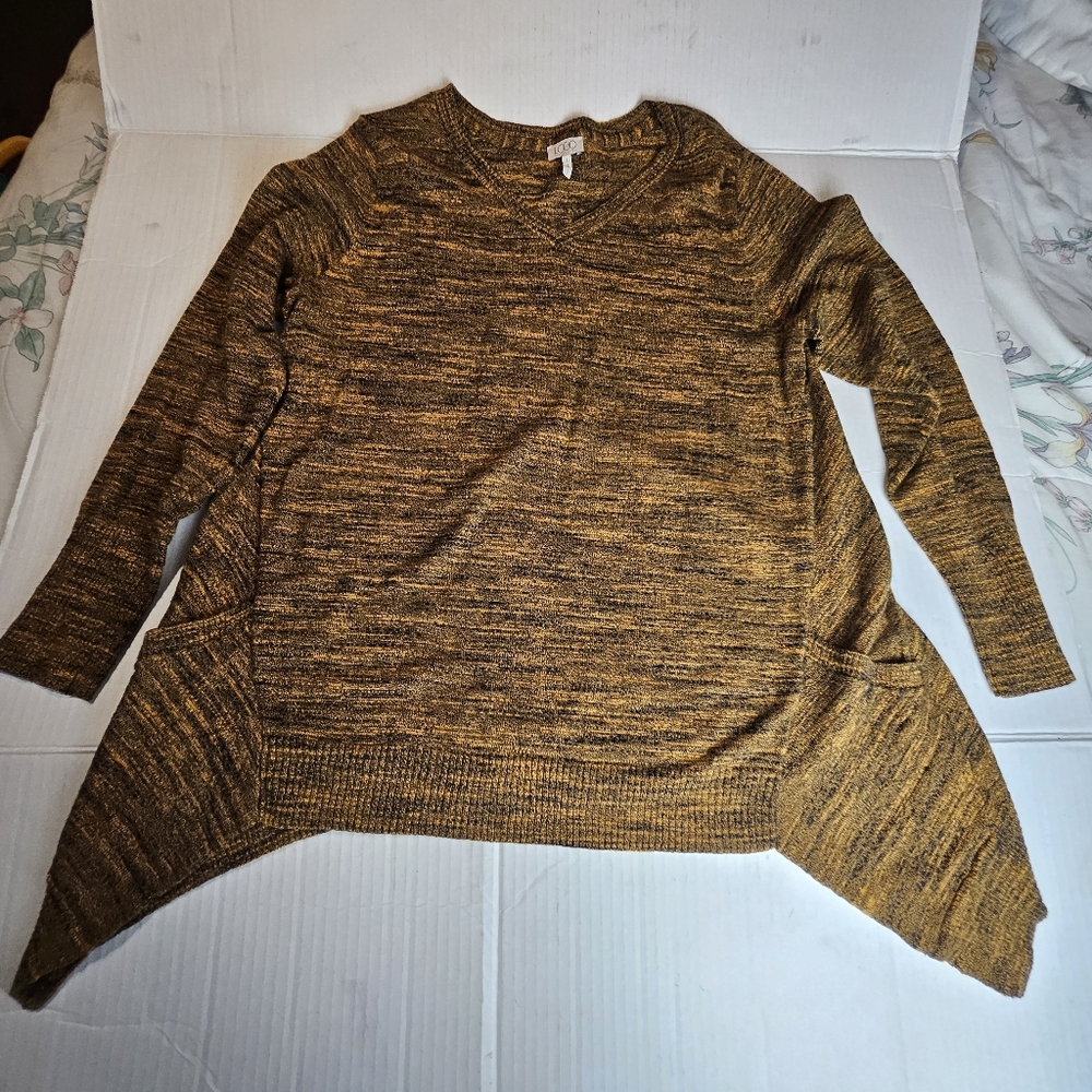 LOGO Women Pullover Knit Tunic Size Large
